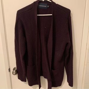 Purple Calvin Klein cardigan